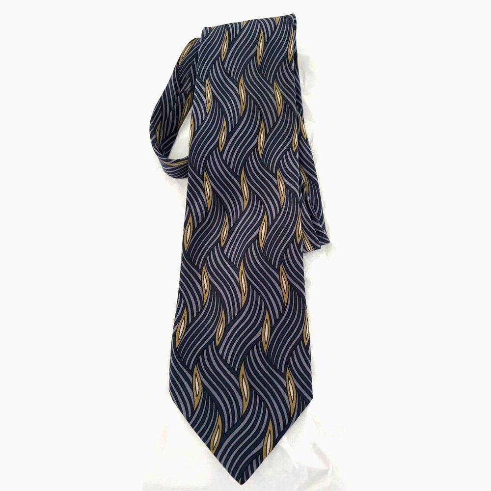 Vintage Italian silk necktie, Alta Moda Cervino, circa late 1980s–early 1990s